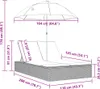 VidaXL 368083, Lounge, Gepolsterter Sitz, Polyrattan, Produktbild-Vorschau 8