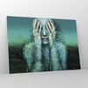 Bilder auf glas - Einteilig - Frau Natur Grafik - 100x70cm Produktbild-Vorschau 4