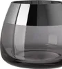 Fink BELLA, Teelichthalter, Glas, Silberfolie, grau, Produktbild-Vorschau 3