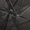 vidaXL Parapluie avec éclairage LED 300 cm Anthracite Voir les images du produit 4