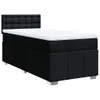 Boxspringbett mit Matratze Schwarz 80x200 cm Stoff Produktbild-Vorschau 3