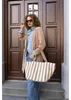 Reisenthel shopper M, Grau, Weiß, Polyester, Stoffbeutel, Produktbild-Vorschau 5