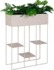 A rectangular planter filled with green artificial plants on a white background. Náhled obrázku produktu