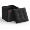 SONGMICS 30 cm Sitzbank mit Stauraum, klappbare Sitztruhe, Produktbild-Vorschau 7