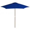 vidaXL Parasol z drewnianym drążkiem 270 cm niebieski Podgląd zdjęcia produktu 6