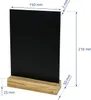 HMF 46452 Tischaufsteller Kreidetafel mit Holzfuß, DIN A5 Produktbild-Vorschau 3