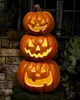 Großer Halloween Kürbis Turm mit LED Licht 50cm Produktbild-Vorschau 4