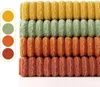 Kissenbezug Kordsamt Patchwork 40x40 Orange Grün 4er Set Produktbild-Vorschau 6