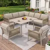 Set da giardino Flieks da 6 pezzi per 7-8 persone, set di Anteprima dell’immagine prodotto 1