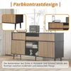 Commode élégante en chêne avec 4 portes coulissantes et 1 Voir les images du produit 4