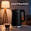 Aigostar - Doppelwand Edelstahl Wasserkocher, 2200W, 1,7 L, Produktbild-Vorschau 9
