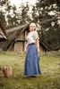 Mittelalter Rock Blau/Natur "Elise" L/XL Produktbild-Vorschau 10