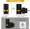 2er-Set Stecknachtlicht Zylinder Schwarz Kupfer LED 3000K Produktbild-Vorschau 7
