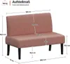 Yaheetech 2-Sitzer Stoffsofa Sitzbank mit Rückenlehne Produktbild-Vorschau 7