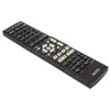 A black remote control for an AV receiver is shown against a white background. Podgląd zdjęcia produktu