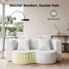 Sofa 3-Sitzer mit Schlaffunktion, 196 cm Komfortables Produktbild-Vorschau 4