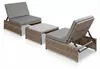 Mucola Sitzgruppe Polyrattan Lounge Gartengarnitur 2 Sessel Produktbild-Vorschau 8