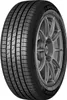 A close-up studio shot of a Dunlop Sport All Season tire mounted on a silver alloy wheel, presented against a white background. Podgląd zdjęcia produktu