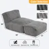Letto a terra modulare 160×80 cm, divano letto Anteprima dell’immagine prodotto 2