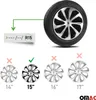 Sparco 4er Set 15" Zoll Radzierblenden Auto Radkappe Sicily Produktbild-Vorschau 4