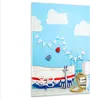 Bilder auf glas - Einteilig - Boot Anker Wolken Junge - Produktbild-Vorschau 1