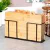 4x taglieri da cucina in legno di bambù in un supporto Anteprima dell’immagine prodotto 7