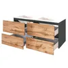 Doppelwaschtisch Mineralguss 120 cm LOUROSA-03 in Produktbild-Vorschau 4