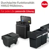A marketing image showcasing different Hailo trash can systems. Anteprima dell’immagine prodotto