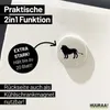 Huuraa Magnet Löwe Silhouette 59mm Kühlschrankmagnet rund Produktbild-Vorschau 3