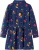 Kinderkleid mit Langen Ärmeln und Kordelzug Marineblau 116 Produktbild-Vorschau 2