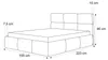Polsterbett VIVIEN 140x200 Greige Boucle Teddy-Stoff mit Produktbild-Vorschau 6