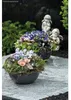 Pflanzschale Blumenschale Grabschale grau 28 cm Produktbild-Vorschau 2