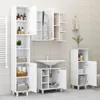 Armoire de salle de bain Blanc 30x30x95 cm Bois composite Voir les images du produit 9