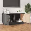 vidaXL TV-Schrank Grau 80x34x40 cm Massivholz Kiefer Produktbild-Vorschau 3