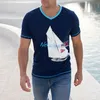Maglietta Nebulus AHOI Uomo, Camicia, Maglietta, Collo a V, Anteprima dell’immagine prodotto 5