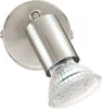 Spot Moderno Buzz Led In Acciaio Nichel Satinato 1 Luce Anteprima dell’immagine prodotto 2