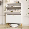 UnboxG Schuhschrank Weiß 80 cm – Schmaler Schuhkipper mit 3 Produktbild-Vorschau 8