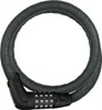 A black combination cable lock is coiled on a white background. Anteprima dell’immagine prodotto