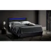 Letto matrimoniale con rete a doghe Led testata cassetti in Anteprima dell’immagine prodotto 7