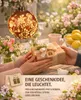 Nachbildungative hängende Kugel 10cm Rosen-Pastell  LED Produktbild-Vorschau 6