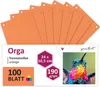 younikat Trennstreifen für Ordner A4 orange 100 Stück I Produktbild-Vorschau 1
