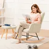 COMHOMA Schaukelstuhl, Relaxsessel mit Armlehnen, Produktbild-Vorschau 3