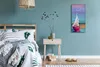 Küche Wohnzimmer Wand Leinwand Uhr Geräuschlos 30x60 Boot Produktbild-Vorschau 4