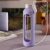 Wessper Trinkflasche aus Glas mit Silikonhülle – 1 L – mit Produktbild-Vorschau 5