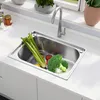Edelstahl Küchenspüle Spülbecken Einbauspüle 50×40×20cm Produktbild-Vorschau 7