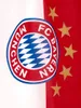 A close-up of a FC Bayern München flag with its logo and stars. Náhľad obrázku produktu