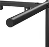 A close-up view of a black metal bed frame component. Podgląd zdjęcia produktu