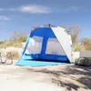 vidaXL Tenda da spiaggia 3 persone blu azzurro sgancio Anteprima dell’immagine prodotto 3