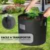 VOUNOT® 5er Pflanzsack 30L, Pflanztasche mit Produktbild-Vorschau 7