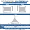 Sonnensegel Balkon 160g/m² Polyester UV Schutz Sonnenschutz Produktbild-Vorschau 8